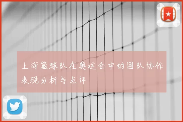 上海篮球队在奥运会中的团队协作表现分析与点评